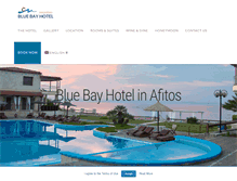 Tablet Screenshot of bluebayhotel.com.gr